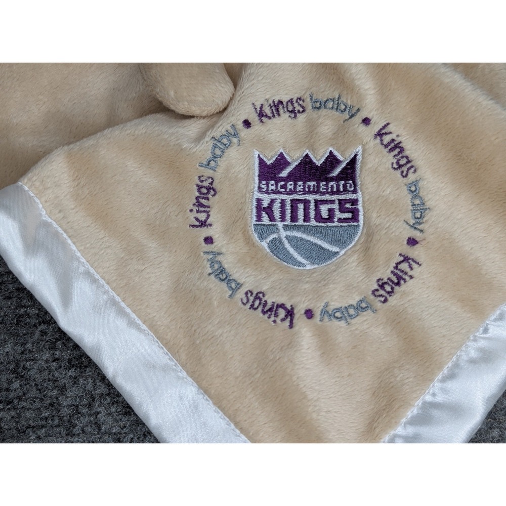 Baby Fanatic Sacramento Kings Logo Kings Super Soft Baby Plush Bear Lovey - Picture 2 of 8